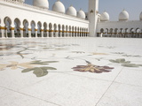 Buy Floral Marble and Mosaics Used As Paving in the Courtyard, Sheikh Zayed Grand Mosque, Abu Dhabi at AllPosters.com