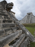 Venus Platform With Kukulkan Pyramid in the Background, Chichen Itza, Yucatan, Mexico