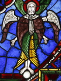 An Angel in Stained Glass, International Stained Glass Centre, Chartres, Eure-Et-Loir, France