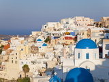 Buy Blue Domed Churches in the Village of Oia, Santorini (Thira), Cyclades Islands, Aegean Sea, Greece at AllPosters.com