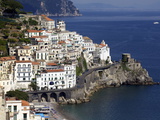View of Amalfi From the Coast, Amalfi Coast, Campania, Italy, Europe