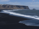 Black Volcanic Sand Beach, Dyrholaey, Near Vik, Iceland, Polar Regions