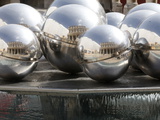 Sculpture Fountain By Pol Bury at the Royal Palace, Paris, France, Europe