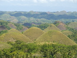 Chocolate Hills, Conical Hills in Tropical Limestone Karst, Carmen, Bohol, Philippines