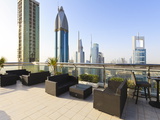 Buy Cityscape Seen From Rooftop Bar, Sheikh Zayed Road, Dubai, United Arab Emirates, Middle East at AllPosters.com