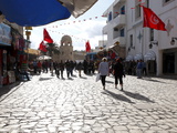 Tourists Walking to the Medina, Place Des Martyrs, Sousse, Tunisia, North Africa, Africa