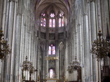Central Nave and Chancel, Bourges Cathedral, UNESCO World Heritage Site, Bourges, Cher, France