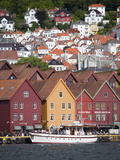 Buy Bryggen, UNESCO World Heritage Site, Bergen, Hordaland, Norway, Scandinavia, Europe at AllPosters.com