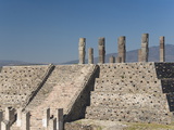 Atlantes Warrior Statues on Top of Pyramid, Temple of Quetzalcoatl, Hidalgo, Mexico