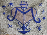 Voodoo Pearl Flag, Port-Au-Prince, Haiti, West Indies, Central America