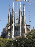 Buy Sagrada Familia Towers and Spires, UNESCO World Heritage Site, Barcelona, Catalonia, Spain, Europe at AllPosters.com