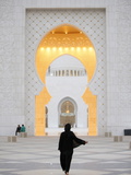 Main Entrance, Sheikh Zayed Grand Mosque, Abu Dhabi, United Arab Emirates, Middle East