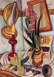Stilleben mit Kerze