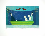 Two Dogs in a Boat