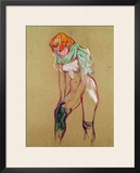 Woman Pulling up Her Stocking, 1894