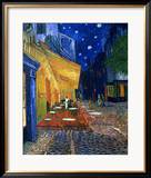 Caf�terasse bei Nacht (Place du Forum, Arles), 1888 Gerahmter Gicl�e-Druck