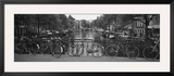 Bicycle Leaning Against a Metal Railing on a Bridge, Amsterdam, Netherlands