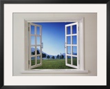 Buy Open Window to Bucolic Landscape at AllPosters.com