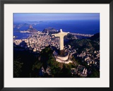 The Statue of Christ the Redeemer Stands at Top of Cordova Mountain Peak, Rio De Janeiro, Brazil
