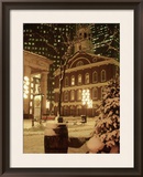 Buy Faneuil Hall at Christmas with Snow, Boston, MA at AllPosters.com
