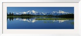Buy Reflection of Mountains in Lake, Mt. Foraker and Mt. Mckinley, Denali National Park, Alaska, USA at AllPosters.com