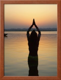 Worship Ceremony at Night by Ganges River, Varanasi, India