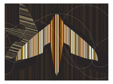 Striped Paper Planes Giclee Print