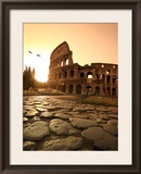Colosseum and Via Sacra, Sunrise, Rome, Italy