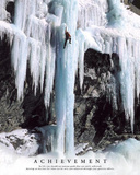 Achievement Moitvational Poster Extreme climbing