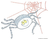 Itsy Bitsy Spider Text Art Print Poster
