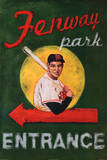 Robert Downs Fenway Park Entrance Boston Red Sox Sports Poster Print Poster