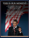Barack Obama (This Is Our Moment) Art Poster Print Mini Poster