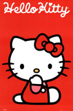 Hello Kitty Red Art Print Poster