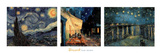 Starry Night Cafe Terrace Rhone Triptych