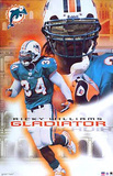 Miami Dolphins Ricky Williams Gladiator Sports Poster Print
