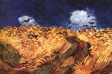 Vincent Van Gogh Wheatfield with Crows Art Print Poster
