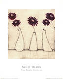 Five Purple Gerberas