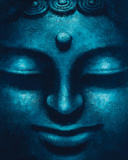 Buy Blue Buddha (Face) Art Poster Print at AllPosters.com