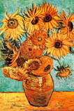 Buy Vincent Van Gogh Vase with Twelve Sunflowers Art Print Poster at AllPosters.com