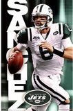 New York Jets Mark Sanchez with Football Sports Poster Print