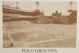 New York Polo Grounds Vintage B&W Photo Sports Poster Print