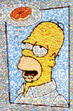 The Simpsons (Homer & Donut, Mosaic) TV Poster Print