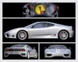 Ferrari 360 (Challenge Stradale) Art Poster Print