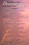 To Achieve Your Dreams (ABCs) Art Poster Print