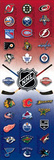 NHL Logos Sports Door Poster Print