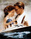 Titanic Movie Leonardo DiCaprio Kate Winslet Poster Print
