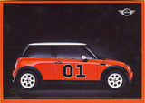 Mini Cooper (Red, Dukes of Hazzard) Lobby Card Art Postcard Print