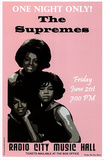 The Supremes (Radio City Music Hall) Music Poster Print