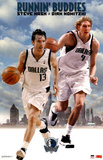 Dallas Mavericks Dirk Nowitzki Steve Nash Runnin' Buddies Sports Poster Print