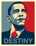 Barack Obama (Destiny, Entire Speech) Art Poster Print Mini Poster